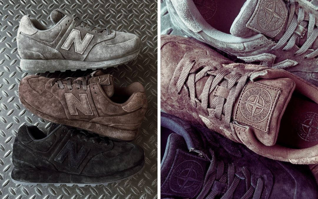 Stone Island x New Balance 574 Ghost Dark Brown | The Sole