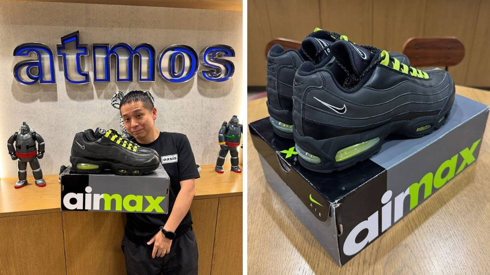 Via @louishols Kojima in atmos Japan holding the Harajuku nike air max 95