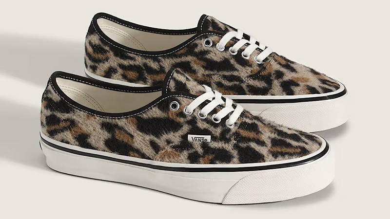 Vans Premium Authentic 44 Leopard Black Brown VN000EBNYS8 front