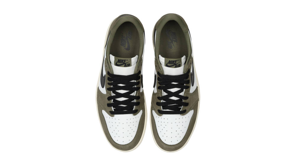 via Nike AJ1 Low Medium Olive