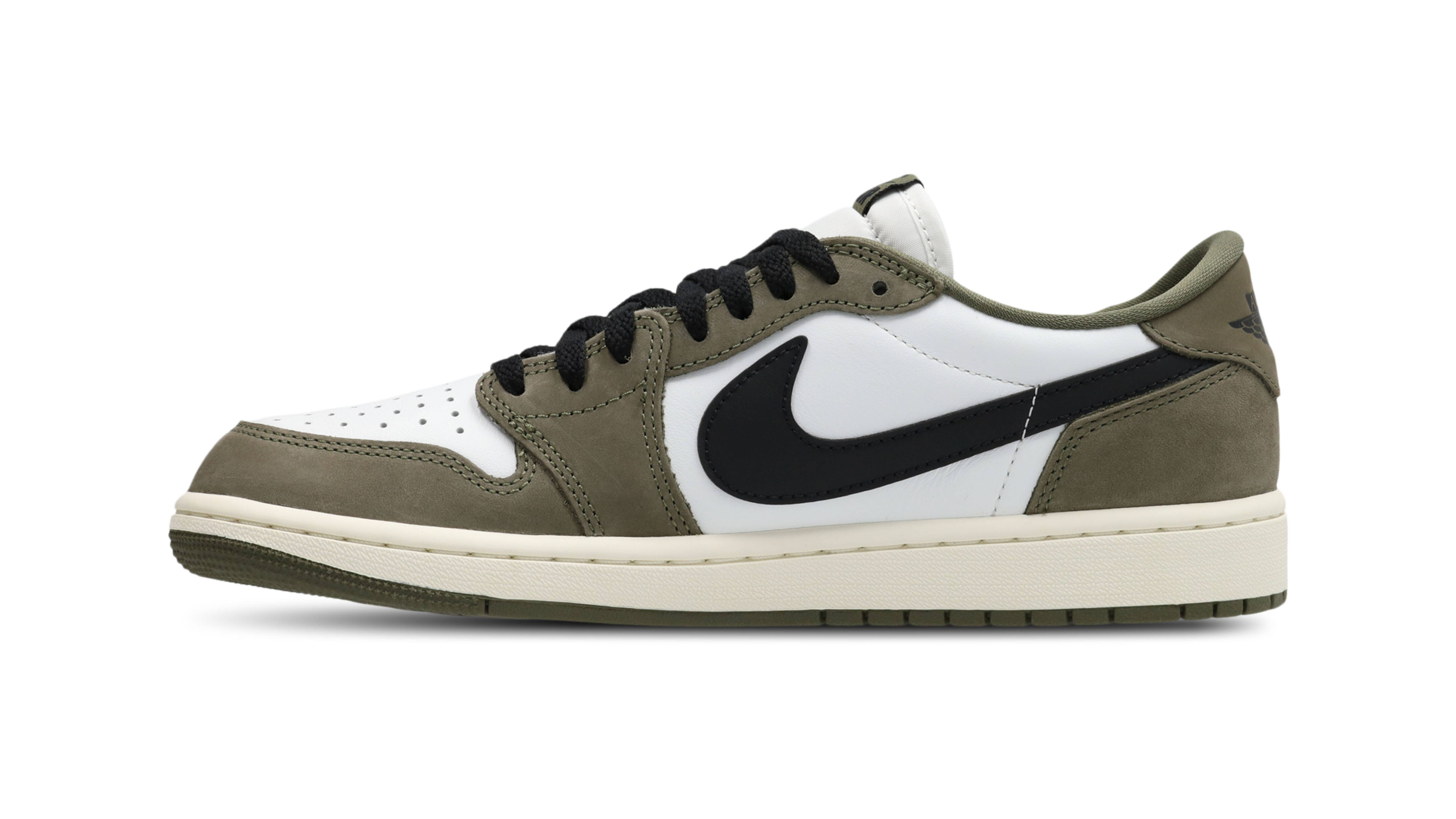 Jordan 1 Low Medium Olive Side