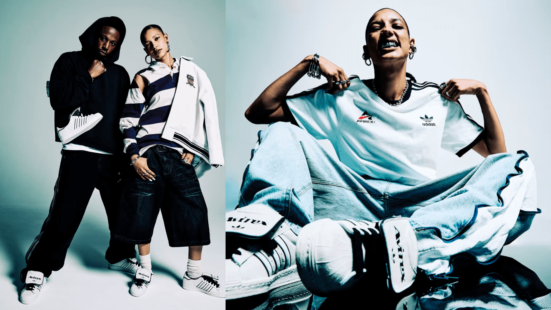 AVIREX x adidas Superstar White
