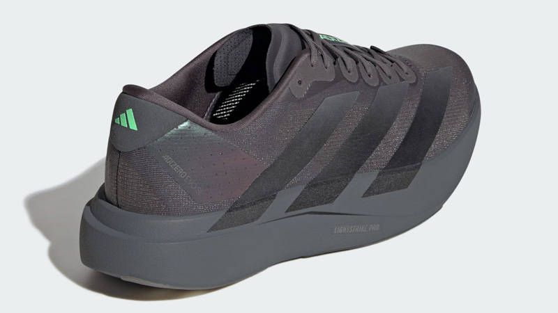 adidas Adizero EVO SL Grey Black Lime Burst Back