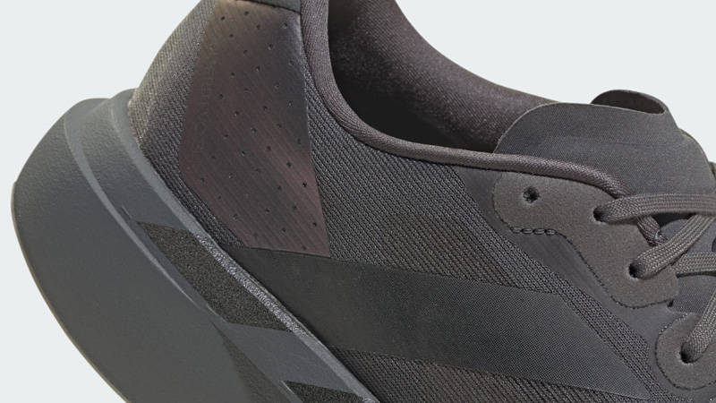 adidas Adizero EVO SL Grey Black Lime Burst Closeup