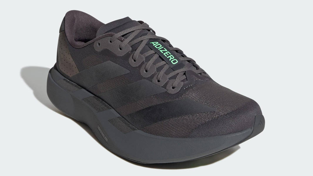 adidas Adizero EVO SL Grey Black Lime Burst Front