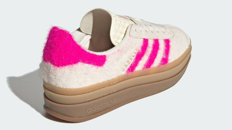 adidas Gazelle Bold Fur Pack Shock Pink Back