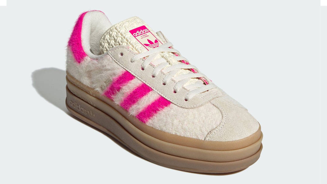adidas Gazelle Bold Fur Pack Shock Pink Front