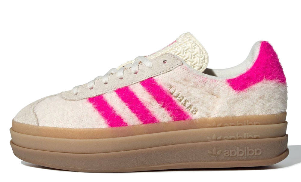 adidas Gazelle Bold Fur Pack Shock Pink