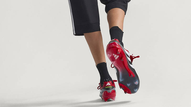 adidas Predator Precision FG Boots Black Red JS0572 back
