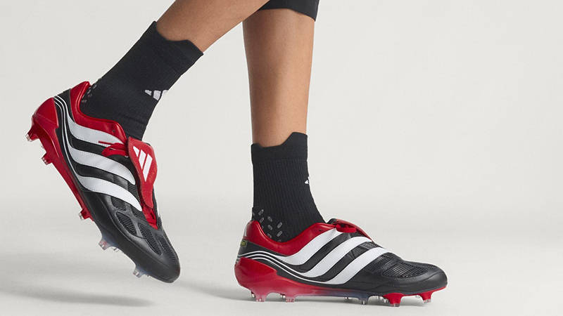 adidas Predator Precision FG Boots Black Red JS0572 side
