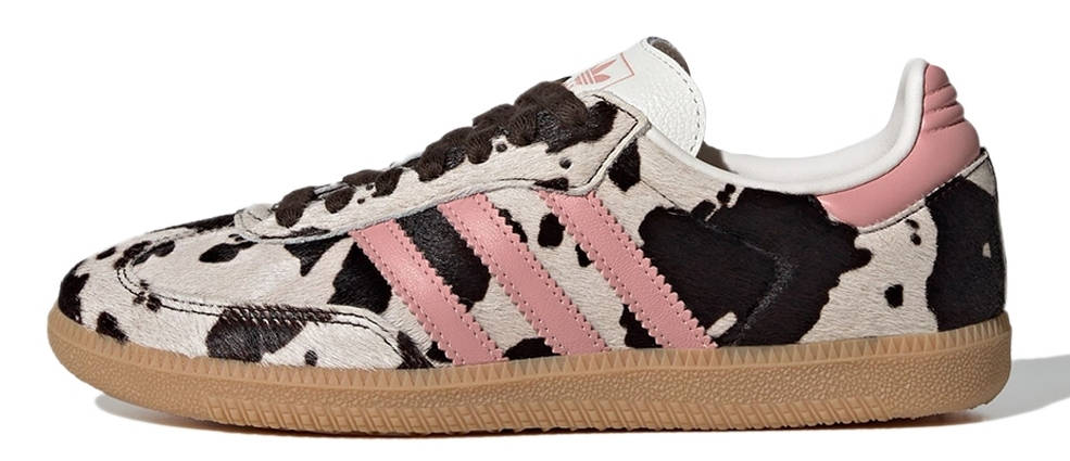adidas Samba OG Cow Print Pink Dark Brown
