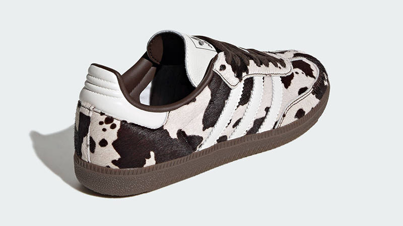 adidas Samba OG Cow Print White Dark Brown KK2238 back