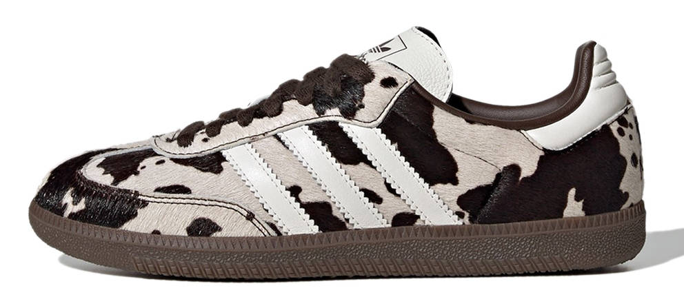 adidas Samba OG Cow Print White Dark Brown KK2238