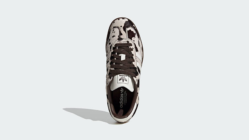 adidas Samba OG Cow Print White Dark Brown KK2238 middle