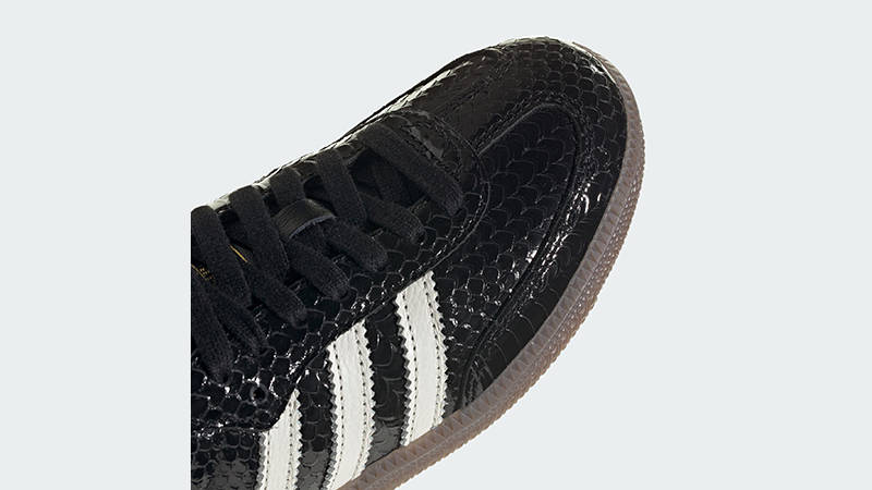 adidas Samba Patent Snakeskin Black IH9015 toe