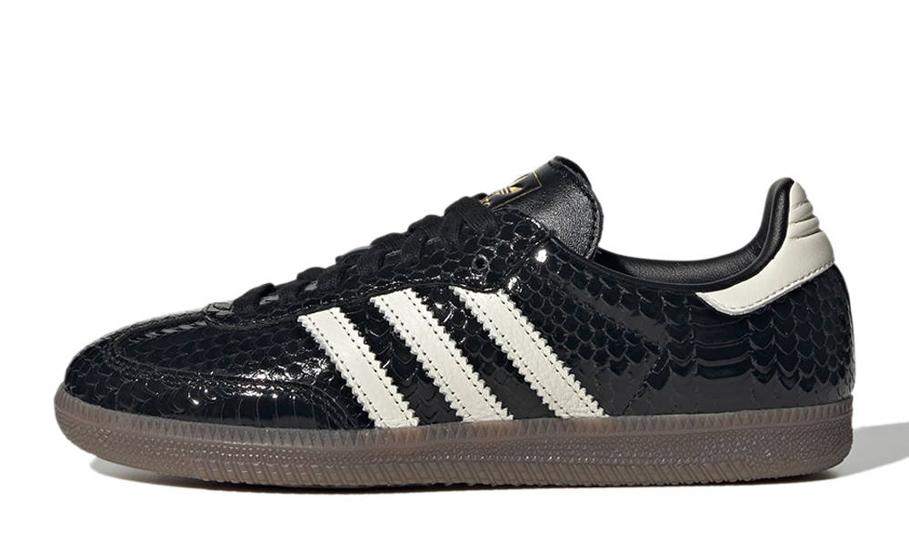 adidas Samba Patent Snakeskin Black
