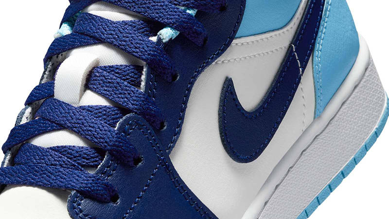 Air Jordan 1 Low GS Sail Blue Chill 553560-149 Detail