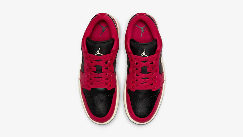 Air Jordan 1 Low Mystic Hibiscus Black DC0774-605 middle