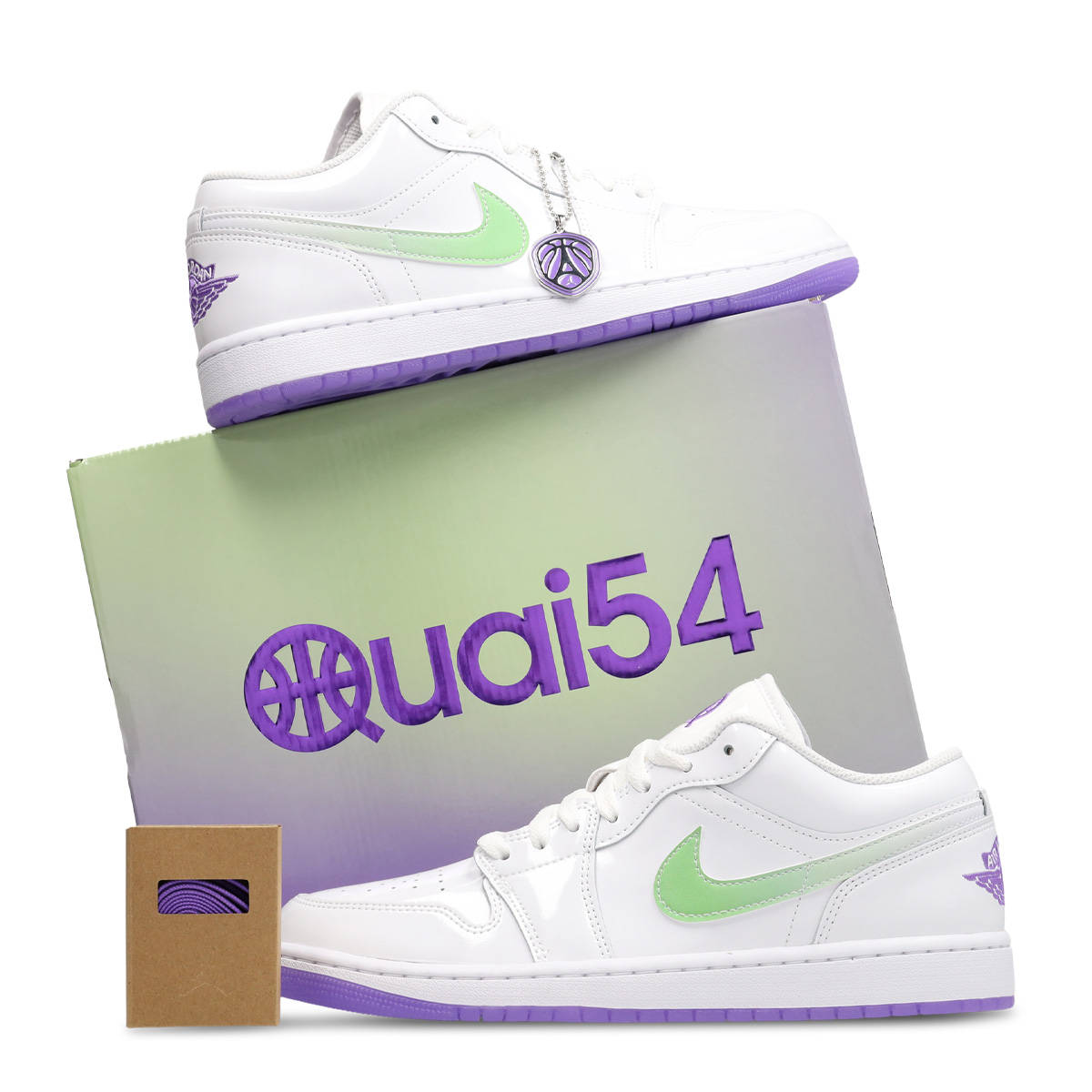 Air Jordan 1 Low Quai 54 White Grape Pack