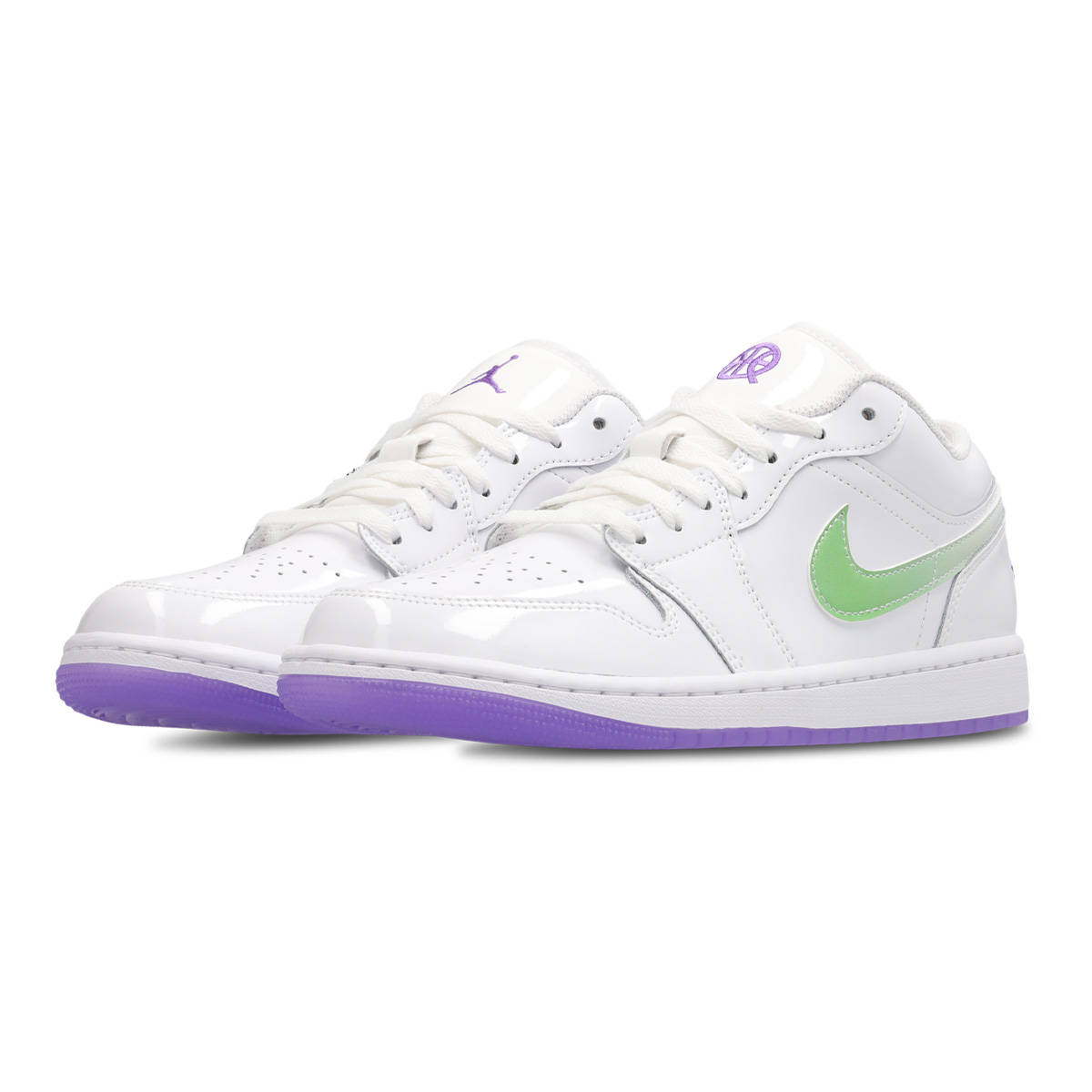 Air Jordan 1 Low Quai 54 White Grape Pair