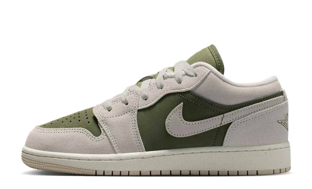 Air Jordan 1 Low SE GS Medium Olive Sail HV4396-201