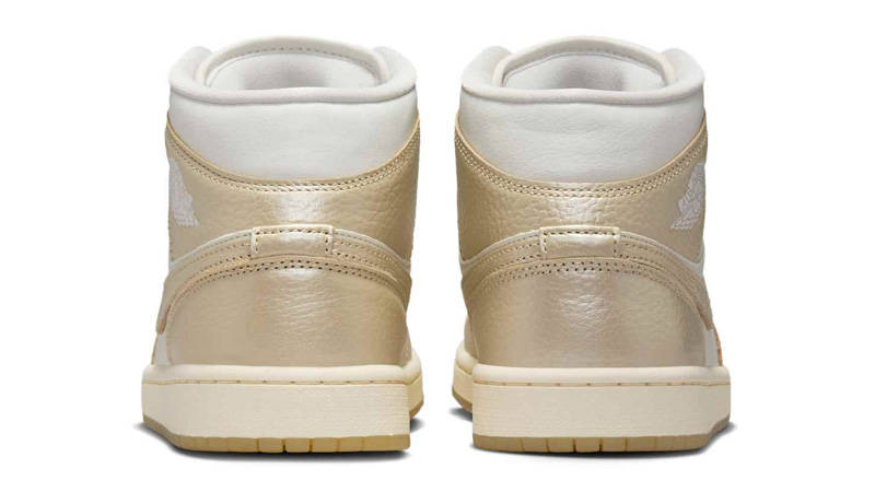 Air Jordan 1 Mid SE Metallic Team Gold Back