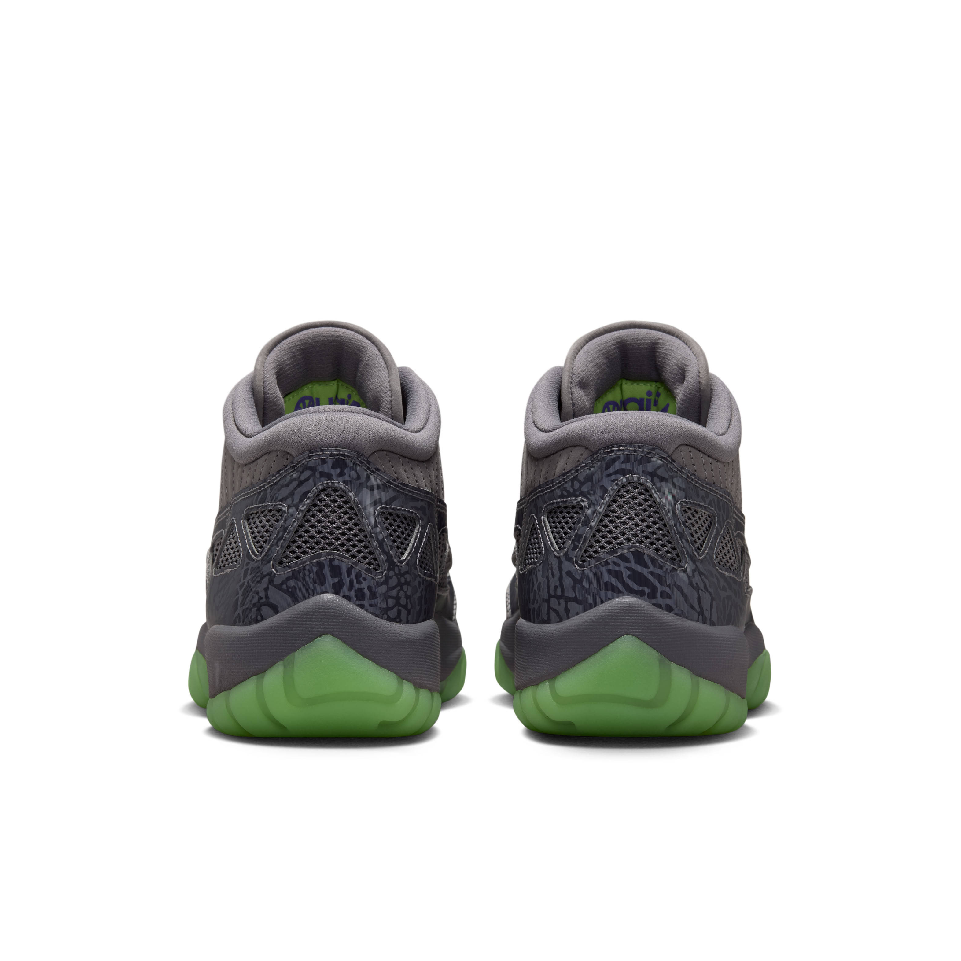 Air Jordan 11 Low IE Quai 54 Gunsmoke Heel