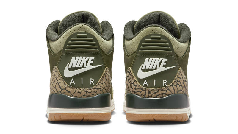 Air Jordan 3 Retro GS Medium Olive Back