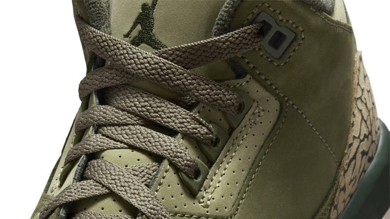 Air Jordan 3 Retro GS Medium Olive Side