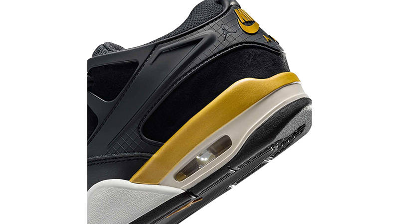 Air Jordan 4 RM GS Black Gold IM6033-010 heel