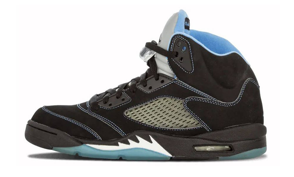 jordan 5 black blue and yellow