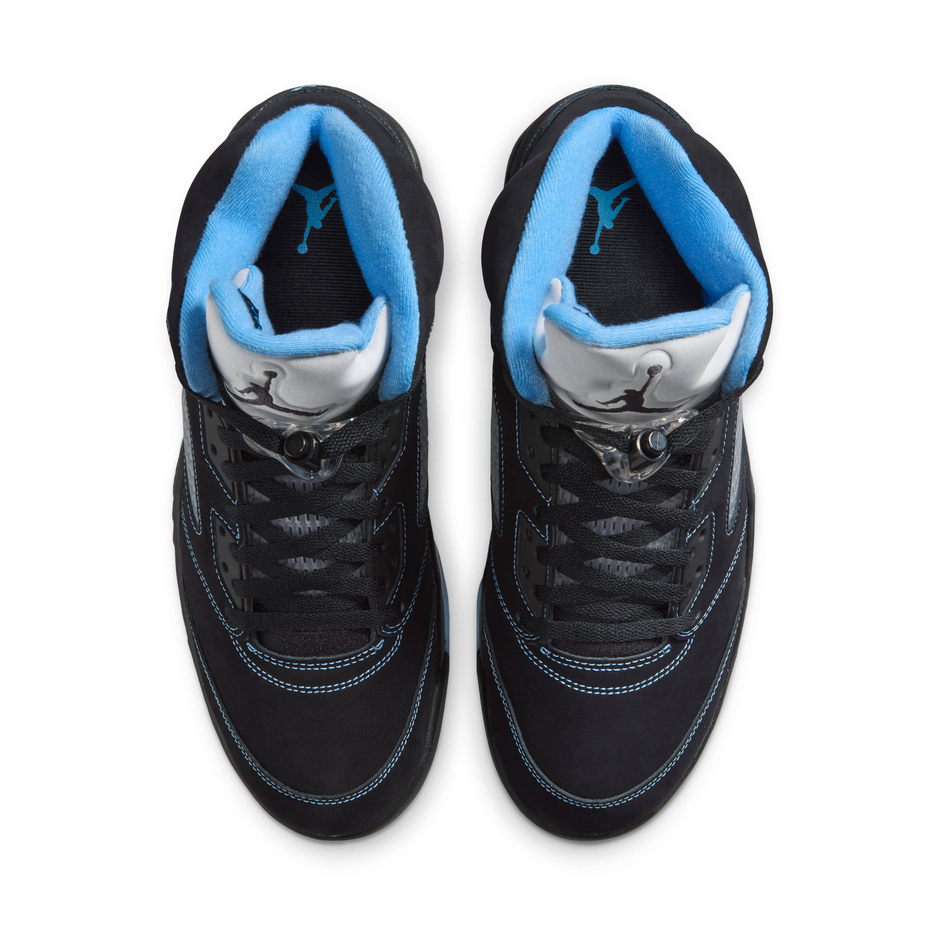 Air Jordan 5 Black University Blue Top