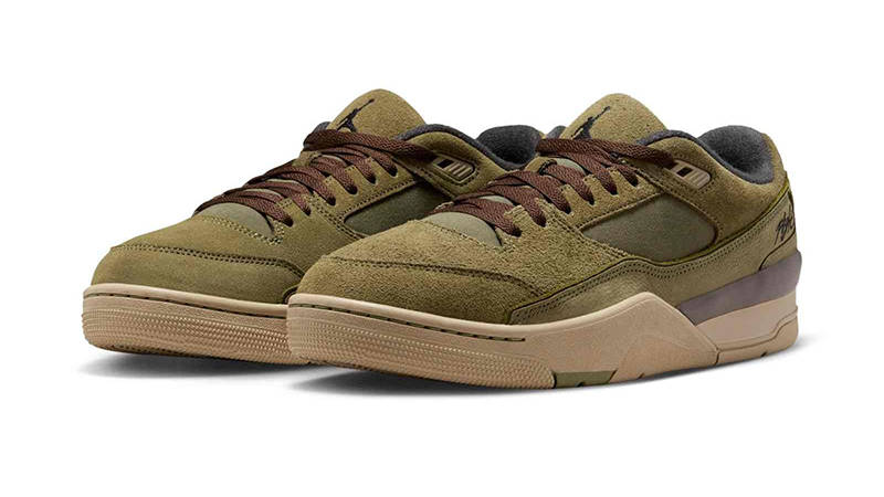 Air Jordan Flight Court Medium Olive Khaki HF3255-202 front