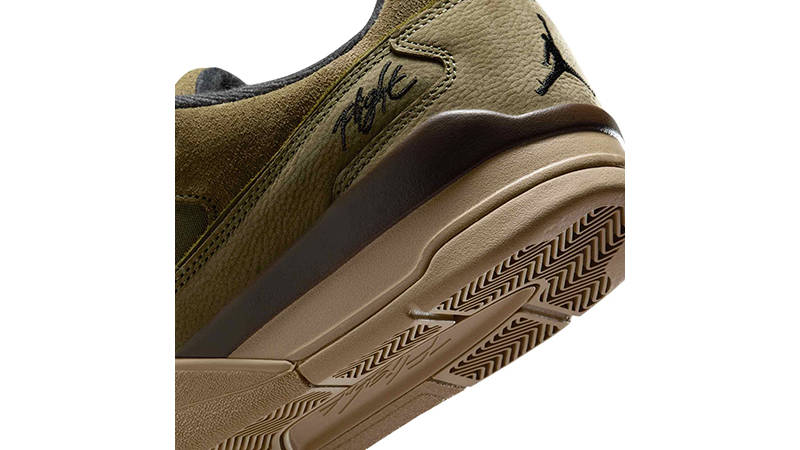 Air Jordan Flight Court Medium Olive Khaki HF3255-202 heel