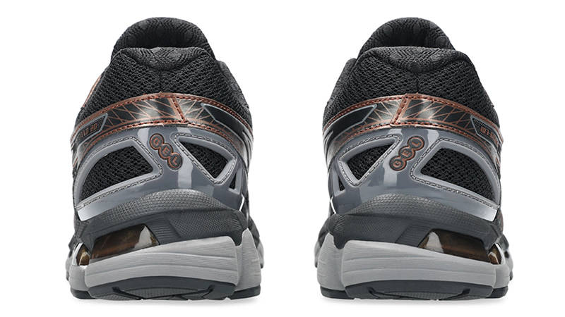 ASICS Gel-Kayano 20 Black Reddish Brown 1203A388-002 heel
