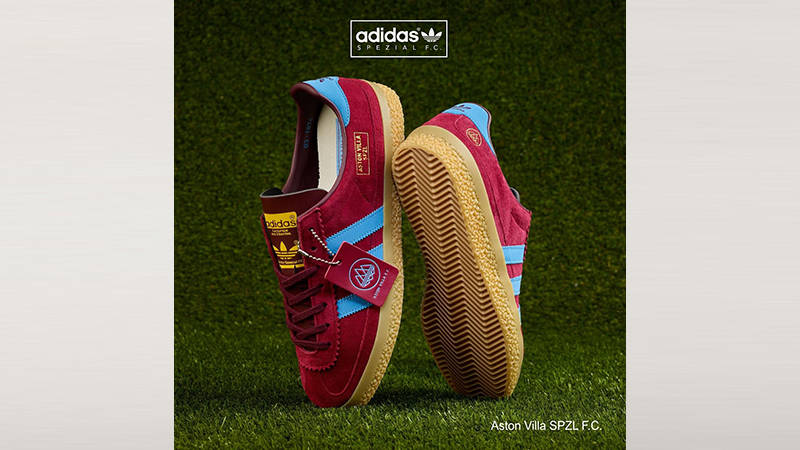 Aston Villa FC x adidas SPZL Claret Blue JQ9126 side