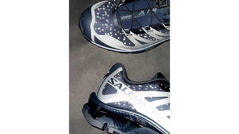 atmos x Salomon XT-4 Stars Collide II heel