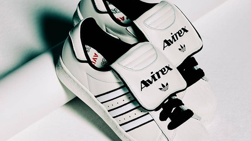AVIREX x adidas Superstar White side