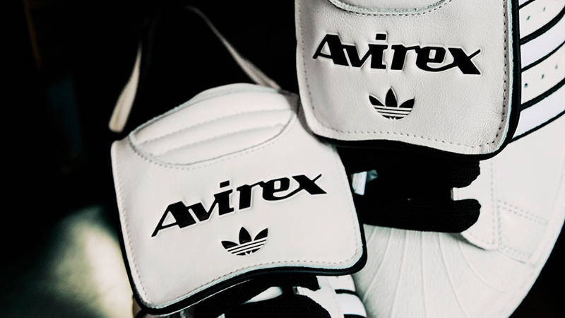 AVIREX x adidas Superstar White tongu e