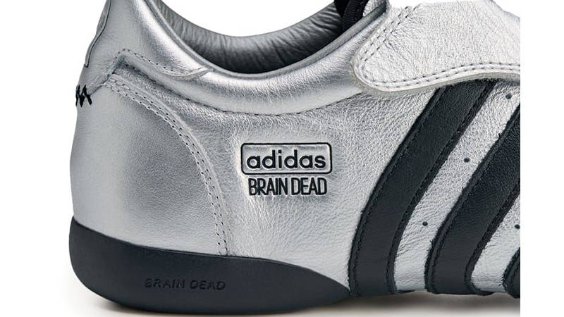 Brain Dead x adidas Taekwondo Silver Metallic JQ9215 heel