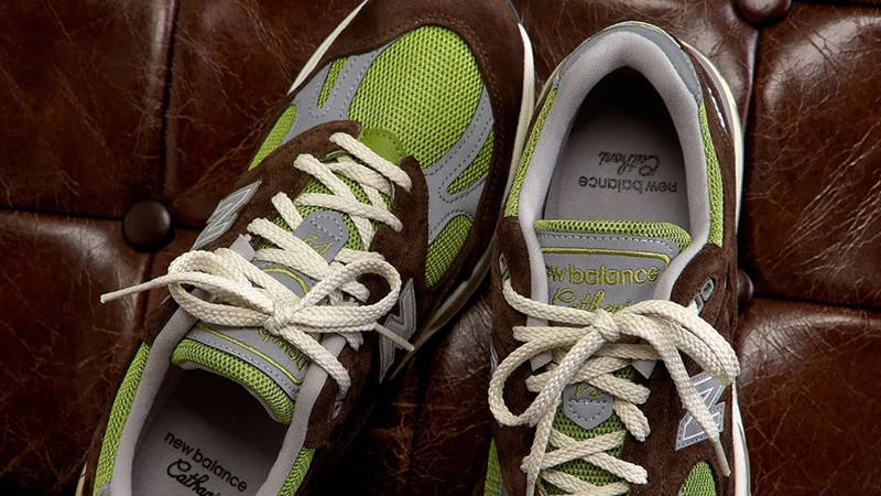 Daniëlle Cathari x New Balance 991V2 Reverse Matcha from top