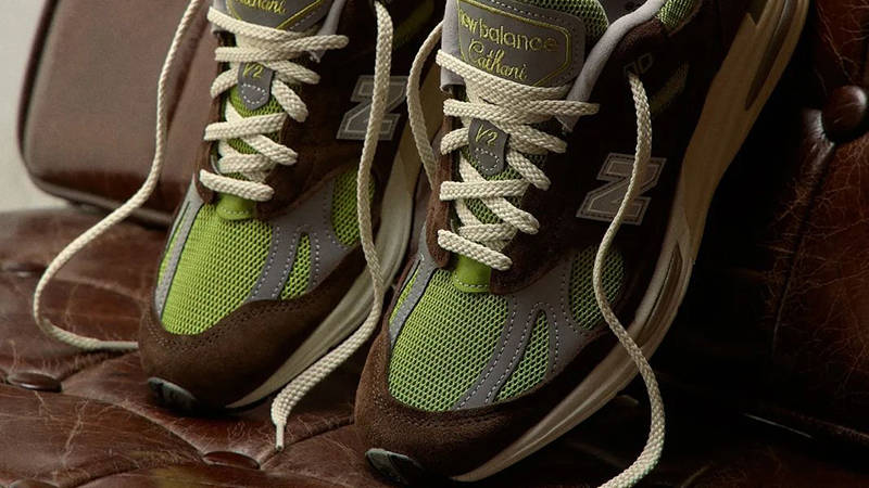 Daniëlle Cathari x New Balance 991V2 Reverse Matcha toe