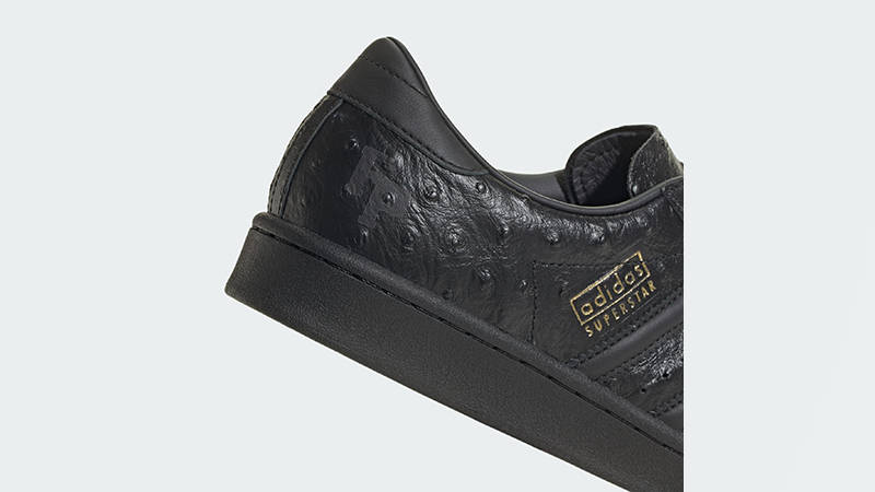 Footpatrol x adidas Superstar Black White KH9923 heel