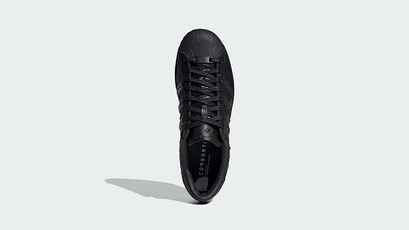 Footpatrol x adidas Superstar Black White KH9923 middle