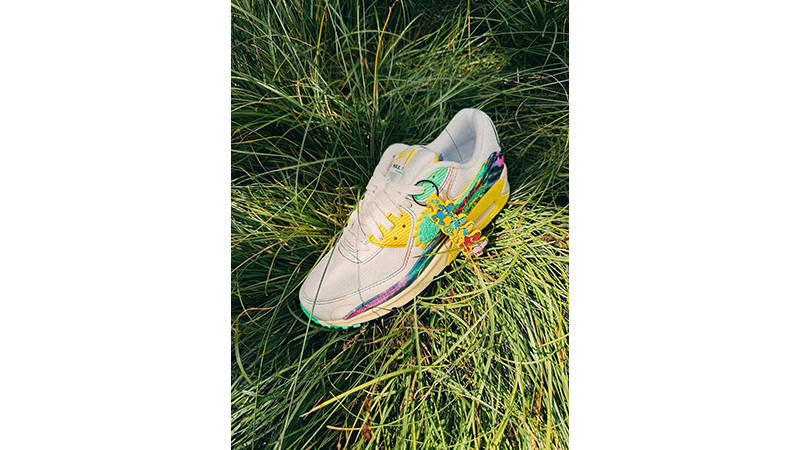 Grateful Dead x University of Oregon x Nike Air Max 90 Grateful Ducks IM2511-100 side