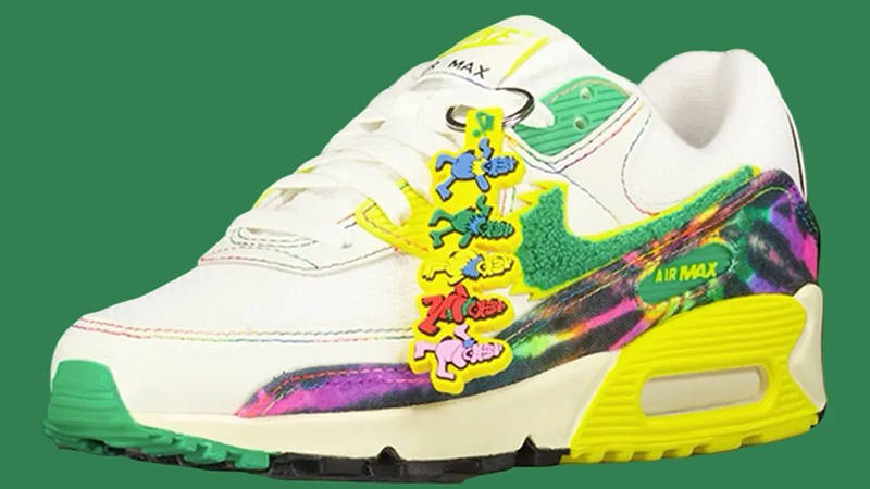 Grateful Dead x University of Oregon x Nike Air Max 90 Grateful Ducks side