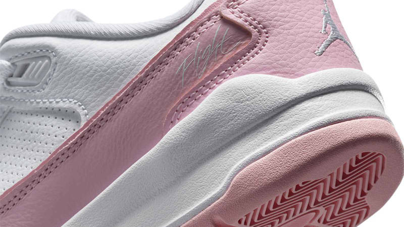 Jordan Flight Court GS White Medium Soft Pink Closeup