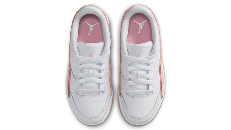 Jordan Flight Court GS White Medium Soft Pink Middle