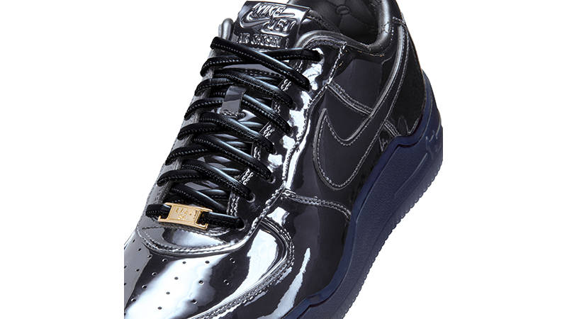 LeBron James x Nike Air Force 1 Low New York Black IO6129-001 tongue