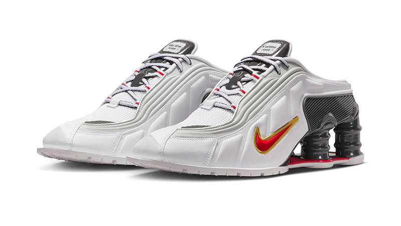 Martine Rose x Nike Shox MR4 Metallic Platinum Red | IM5420-100